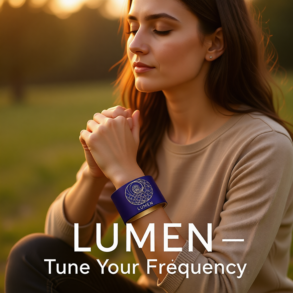 Child practicing self-regulation and emotional self-assessment with LUMEN guidance